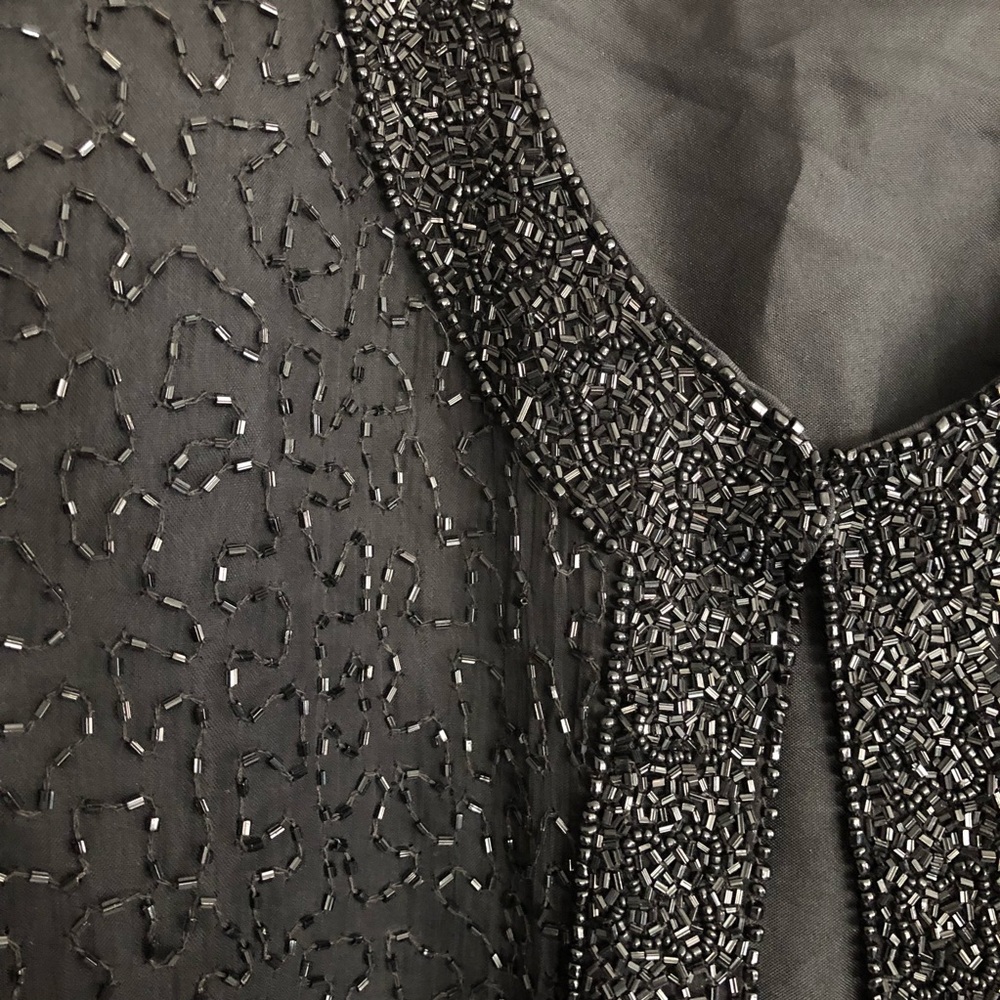 LAST CHANCE Stunning Vintage Beaded Long Top - Picture 6 of 8